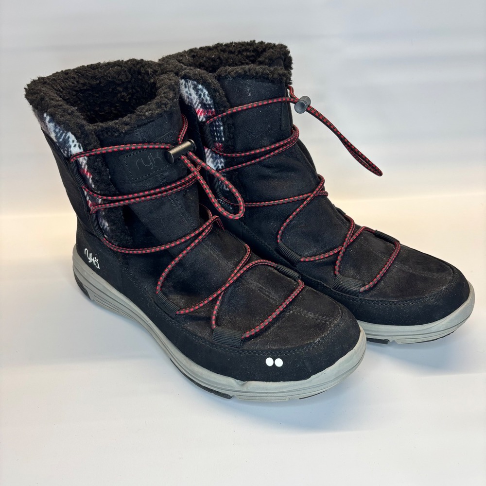 Ryka Alyssa‎ Black Waterproof Winter Snow Boots Womens Size 8M